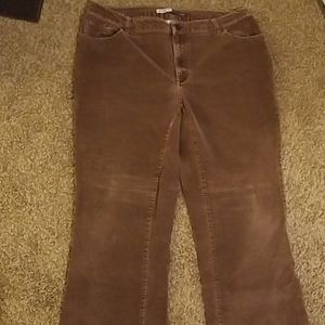 St. John's Bay Brown Corduroy Pants